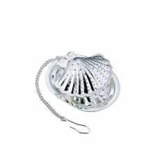 Tomiwoody 懸掛式濾茶器-貝殼(光澤銀)